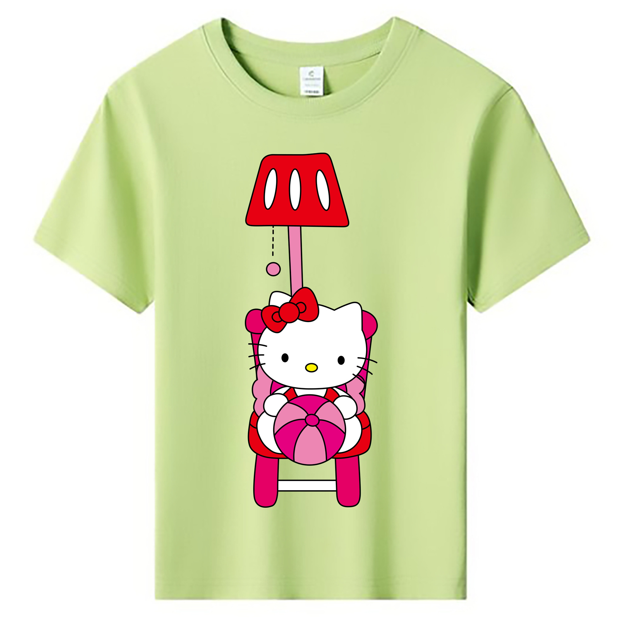（画像用） Hello Kitty ハローキティ 綿100％キッズTシャツ（フロントプリント）